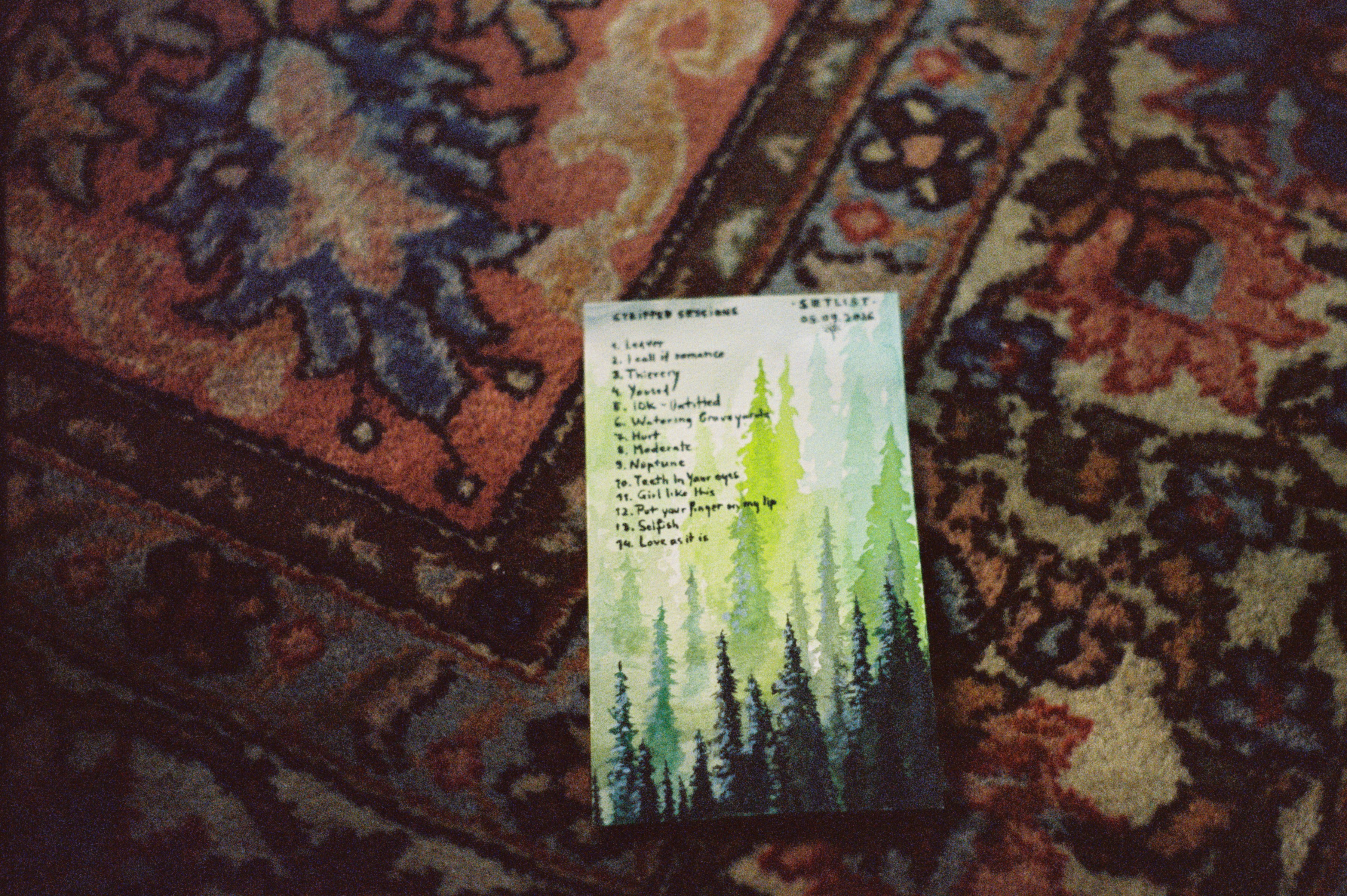 The setlist